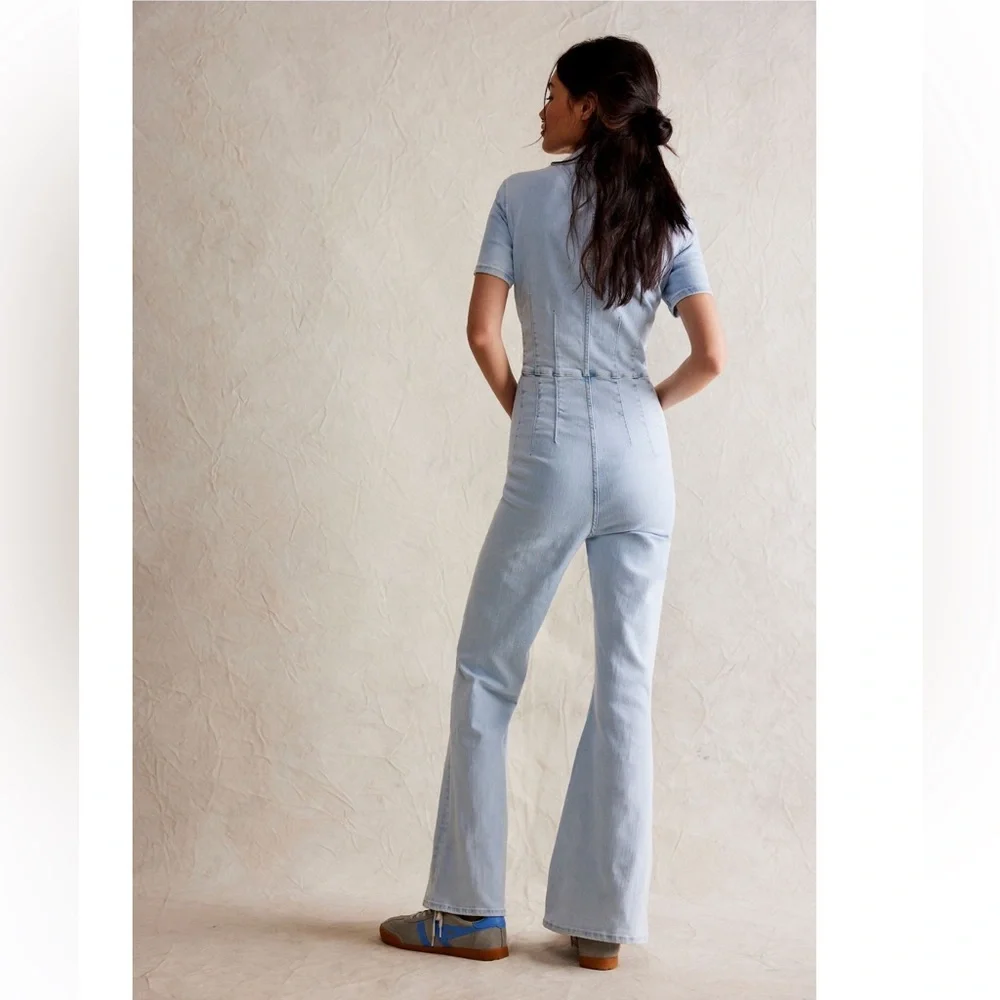 NWT Free People We The Free Jayde Flare Jumpsuit - Picture 4 of 8